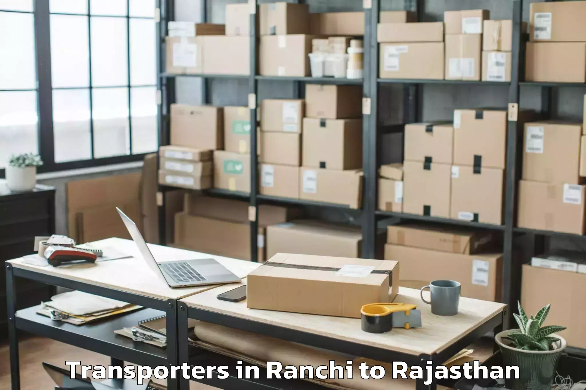 Professional Ranchi to Chittorgarh Transporters